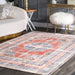 Medaillon Area Rug in oranje voor Home Decor