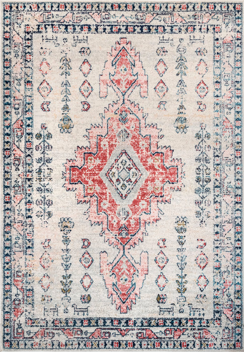 Medallion Pattern Beige Area Rug 120x180 cm