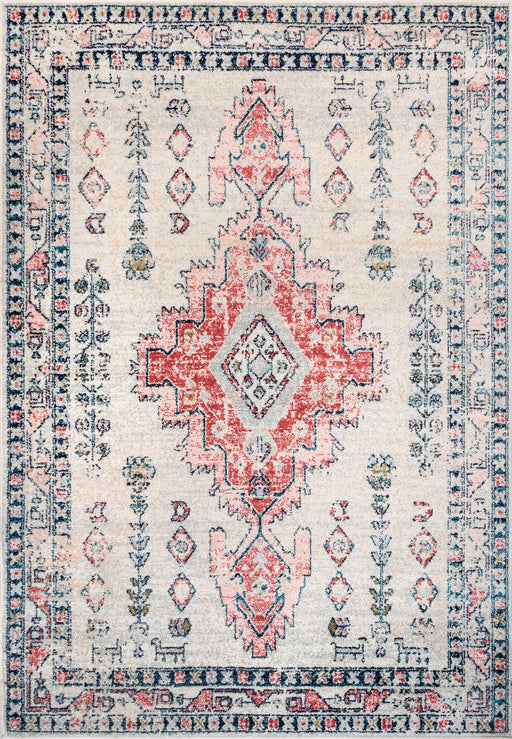 Medallion Pattern Beige Area Rug 120x180 cm