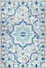 Medallion Pattern Indoor Outdoor Matto 120x180 cm Sininen