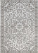 Medallion Pattern Indoor Outdoor Rug in Grey 150x240 cm