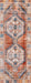 Medallion Pattern Tassel Area Rug 120x180 cm Rust