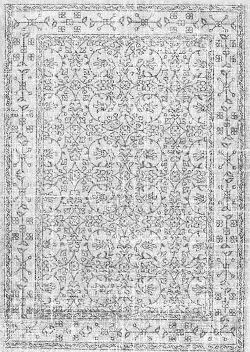 Medieval Grey Tracery Area Rug 100% Polypropylene