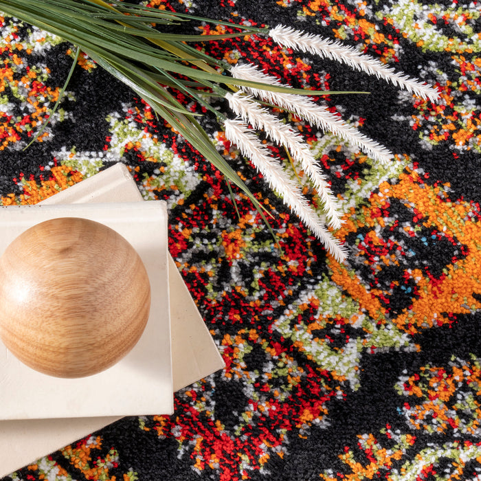 Medieval Herald Area Rug Dark Red Indoor Outdoor 90x150 cm