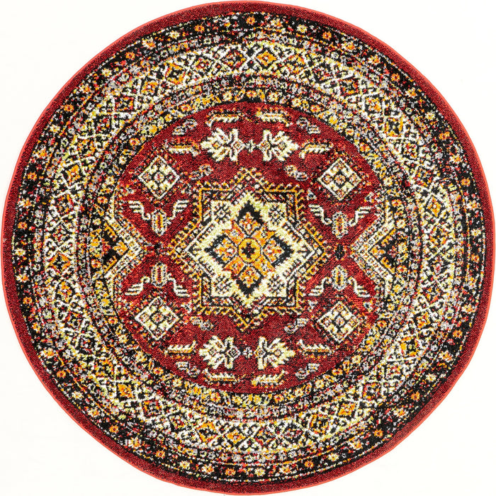 Medieval Herald Area Rug Dark Red Indoor Outdoor 90x150 cm