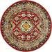 Medieval Herald Area Rug Dark Red Indoor Outdoor 90x150 cm