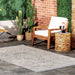 Meera Grey Indoor Outdoor Area Rug 50cm x 80cm