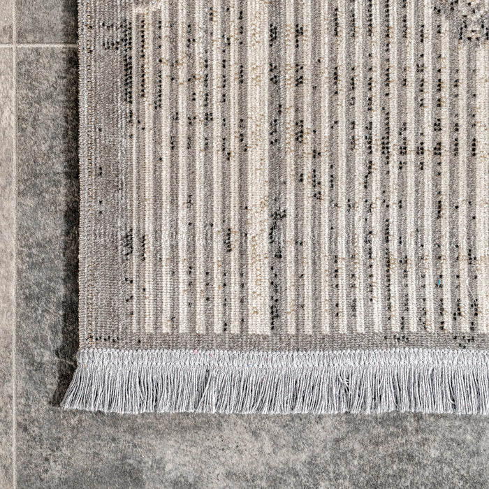 Meera Grey Indoor Outdoor Area Rug 50cm x 80cm