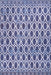 Tappeto lavabile per interni ed esterni Megan Trellis 67x100 cm Blu