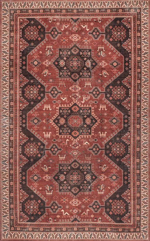 Meilani Persian Washable Rug In Brick Color 120x180 cm