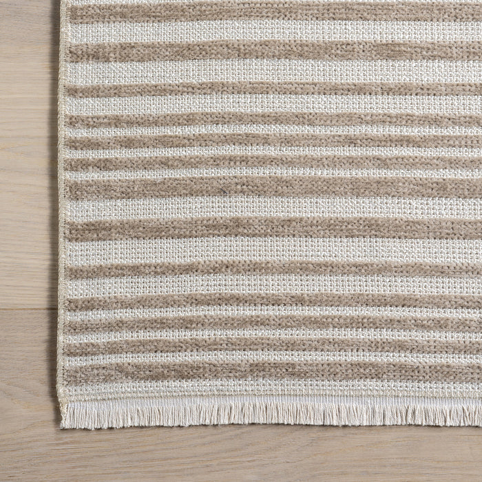 Melany Reversible Washable Area Rug 120x180 cm Taupe