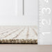 Melrose Cream ruudullinen villamatto 152x229 cm