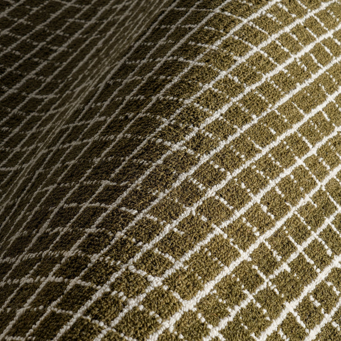 Melrose Graphic Wool Rug 152 cm x 244 cm Moss Color