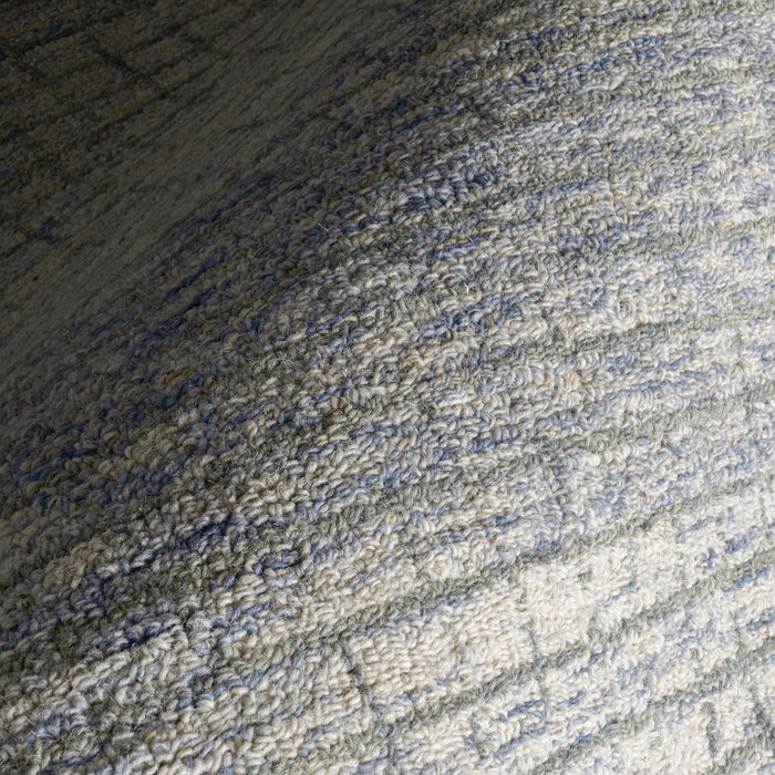Melrose Graphic Wool Rug Light Blue Grey 152x244 cm