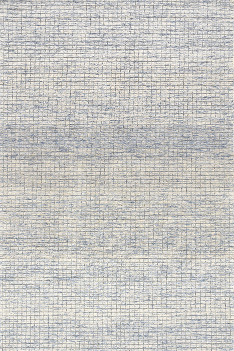 Melrose Graphic Wool Rug Light Blue Grey 152x244 cm