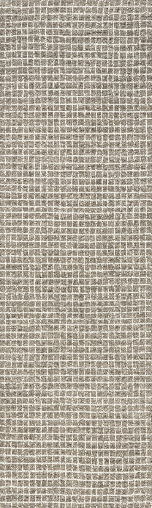 Melrose Grey Checked Wool Rug 152x244 cm