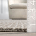 Melrose Grey ruudullinen villamatto 160x230 cm