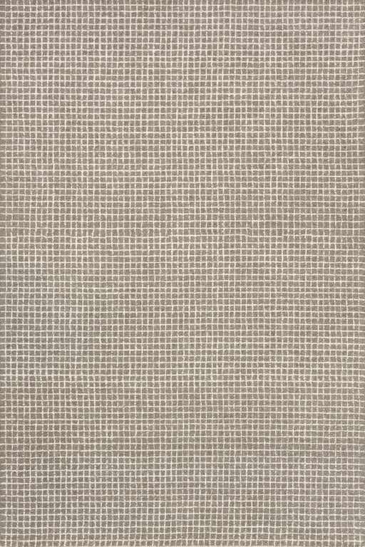 Melrose Grey Checked Wool Rug 170x240 cm
