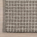 Melrose Grey Checkered Wool Area Rug