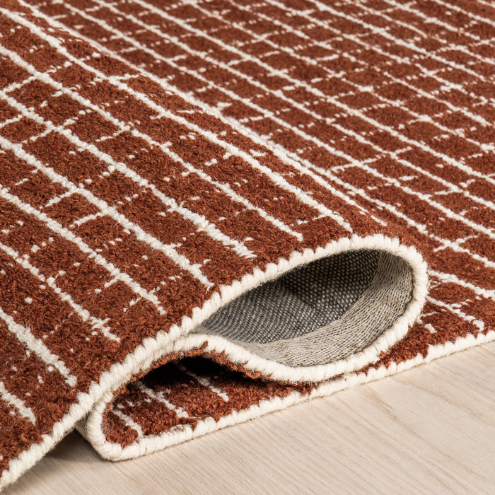 Melrose Wool Rug 160x230 cm Chestnut Color