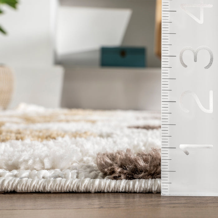 Meredith Beige Kids Pastel Waves Area Rug 120 x 160 cm