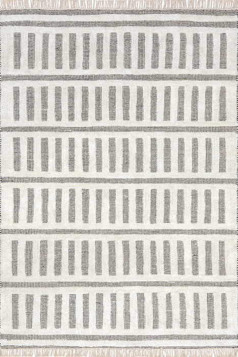 Merrick Tasseled Cotton Wool Area Rug 152x244 cm