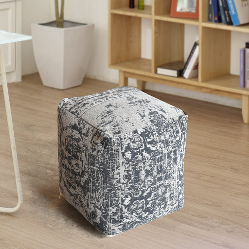 Merriwa Pouf Cotton Chenille Seating For Home And Patio