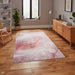 Michelle Collins OS0077 Modern Abstract Printed Smooth Soft-Touch Polyester Flat-Pile Flatweave Rose Rug