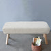 Mid-Century Hand-Woven Wool Polyester Bench