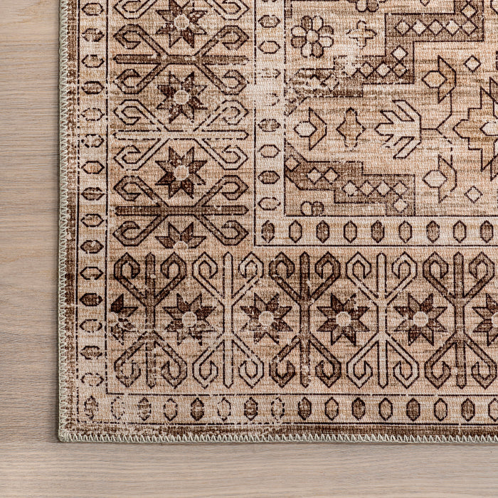 Milani Washable Spill Proof Rug Beige 120x180 cm