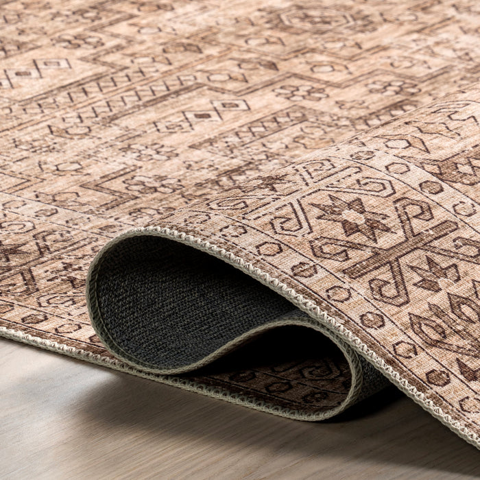 Milani Washable Spill Proof Rug Beige 120x180 cm