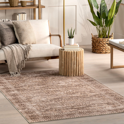 Milani Washable Spill Proof Rug Beige 120x180 cm