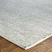 Milano Modern Plain Hand-Woven Textured Felted Space-Dyed Wool Cream/Green Rug