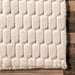Milazia Beige Washable Honeycomb Plush Rug 150x200 cm