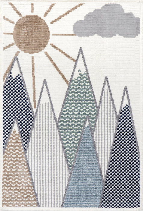 Millicent Kids Beige Mountain Area Rug 120x160 cm
