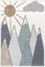 Millicent Kids Beige Mountain Area Rug 120x160 cm