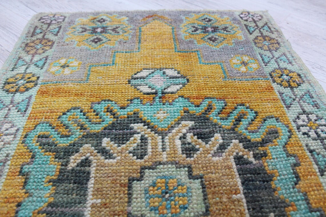 Mina Vintage Hand-Knotted Wool Rug 49cm x 75cm