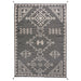 Minimalist Ivory Charcoal NZ Wool Hand Woven Rug