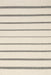 Missy Striped Cotton Area Rug in Ivory Color