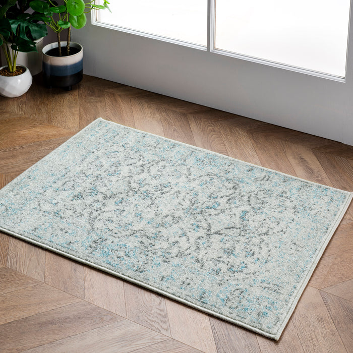 Misty Olden Herati Area Rug Aqua 160x230 cm