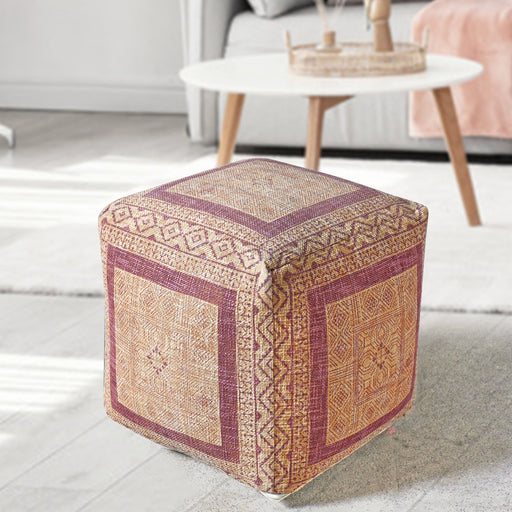 Miyako Hand Woven Cotton Pouf For Stylish Living Spaces