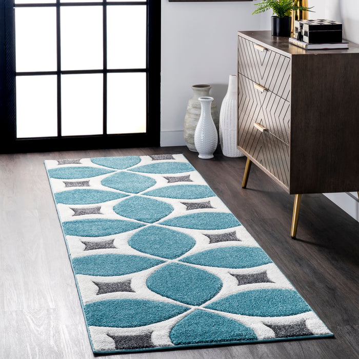 Mod Trellis Area Rug Baby Blue 150x240 cm