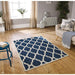 Moda Trellis Flatweave Blue Rug