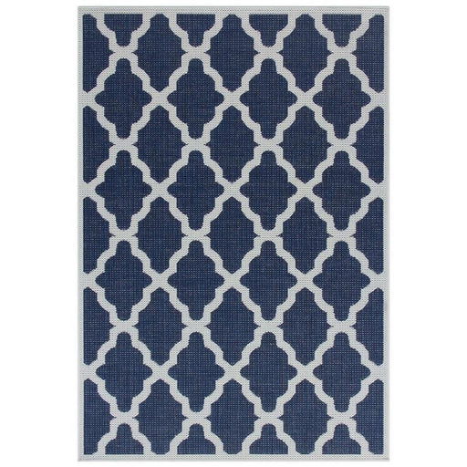 Moda Trellis Flatweave Blue Rug