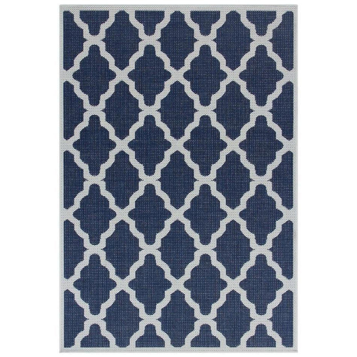 Moda Trellis Flatweave Blue Rug