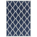 Moda Trellis Flatweave Blue Rug