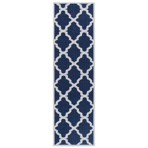 Moda Trellis Flatweave Blue Runner