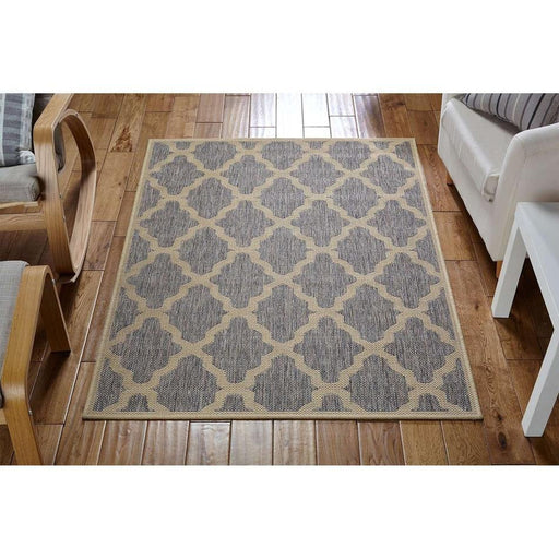 Moda Trellis Flatweave Grey/Brown Rug