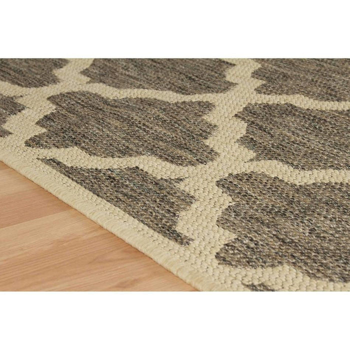 Moda Trellis Flatweave Grey/Brown Runner