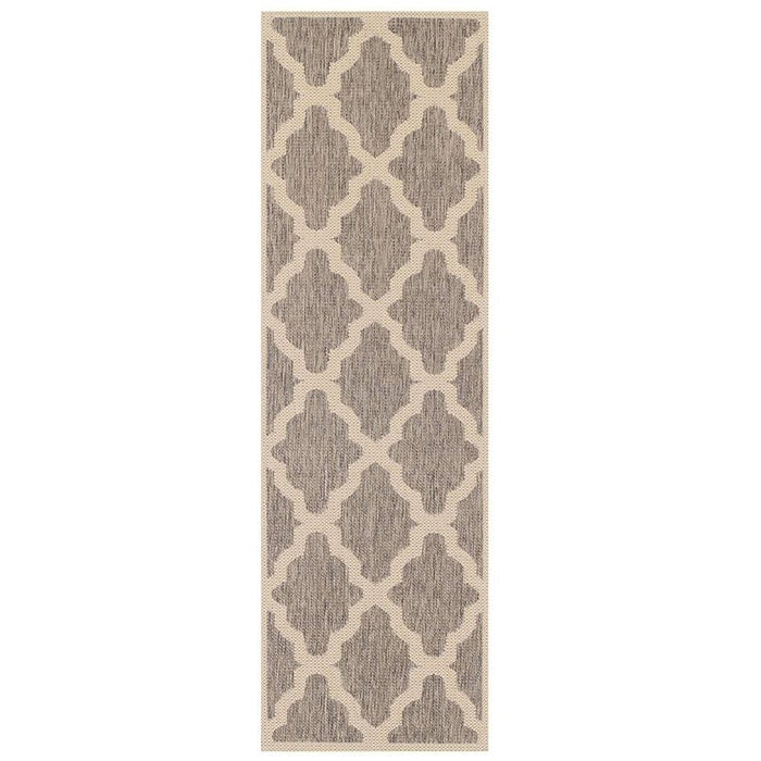 Moda Trellis Flatweave Grey/Brown Runner